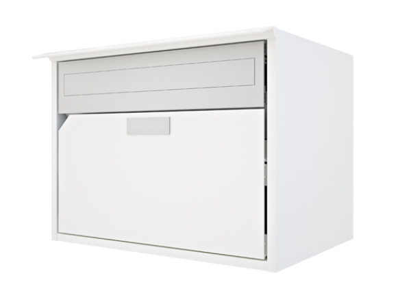 Briefkasten Huber Aluminium 300/400 Reinweiss RAL 9010 (D)